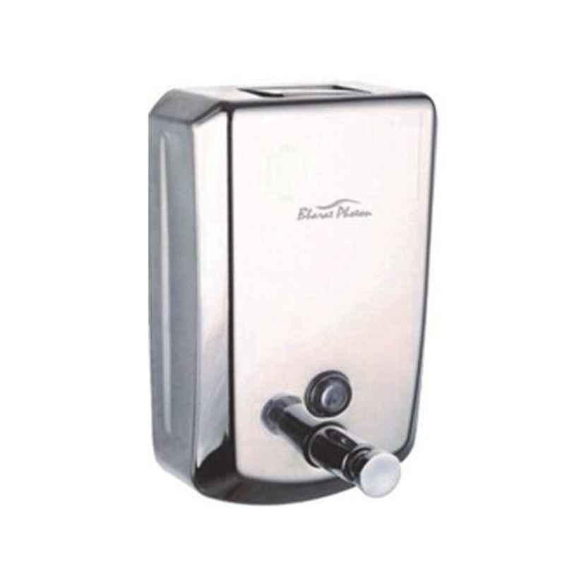 Bharat Photon 1000ml Wall Mounted Stainless Steel Romantic & Staid Manual Dispenser, BP-MSS-531