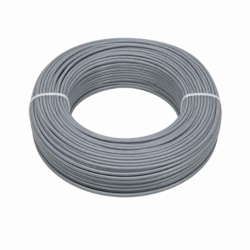 Polycab 2.5 Sqmm Single Core Grey Copper FR PVC Insulated Panel Wire, Length: 100 m