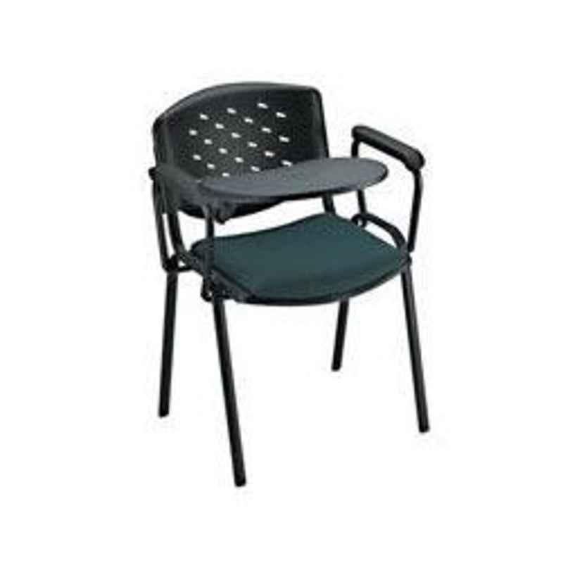 WOF Writing Arm Chair with Seat Cushioned Folding Arm