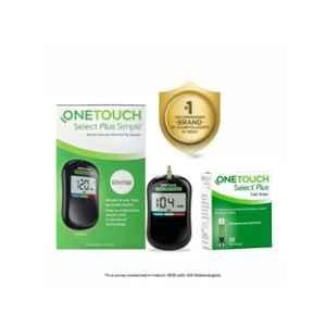 OneTouch Select Plus Diabetes Test Glucometer Kit with 50 Pcs Test Strips