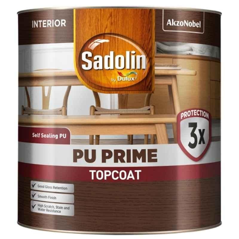 Sadolin 4 Litre Polyurethane Glossy Finish Wood Primer & Polish Sealer for Interior Surfaces