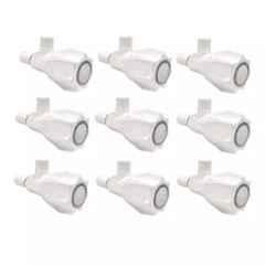 Fastgear Plastic White Chrome Finish Angle Valve, FG1000 (Pack of 9)