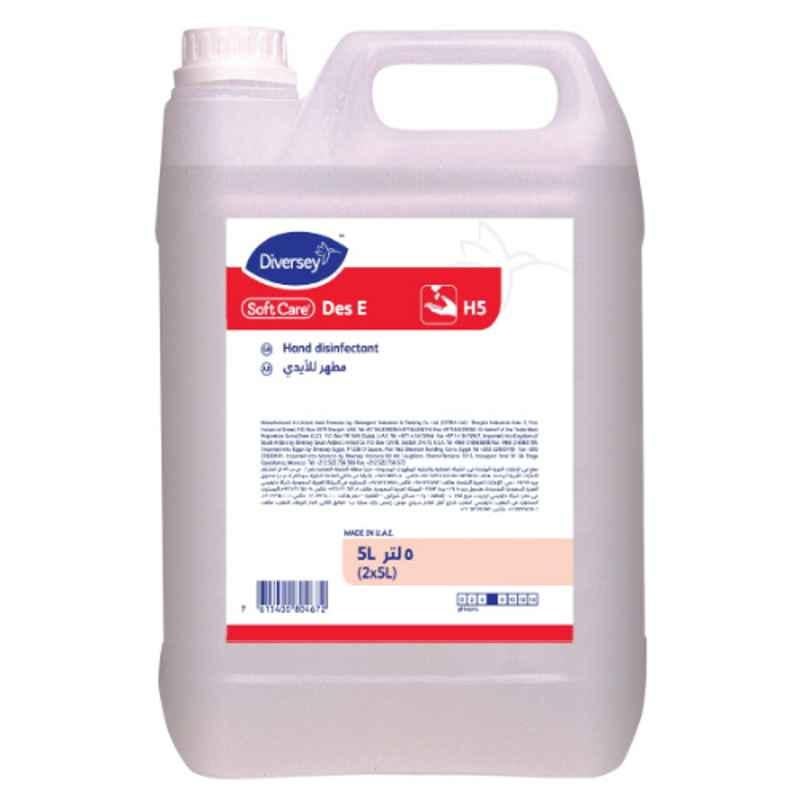 Diversey Soft Care Des E H5 5L Ethanol Based Hand Disinfectant