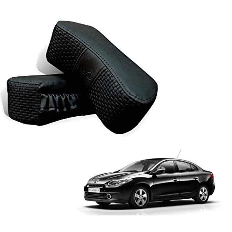 Kozdiko 2 Pcs Memory Foam Black Car Vastra Neck Rest Cushion Set for Renault Fluence, koz_5276