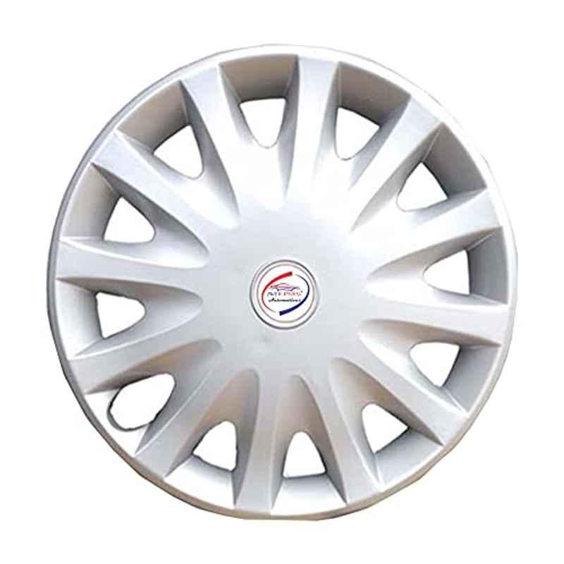 Auto Pearl 4 Pcs 14 inch ABS Silver Premium Car Wheel Cover Set for All Car