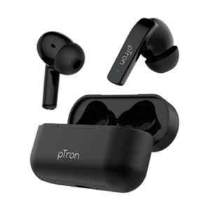 Ptron Basspods 992 Black Bluetooth Earbuds with Mic