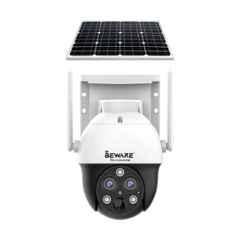 Beware 4MP 2560x1440p Plastic 4G Solar Dual Lens Mini PT Camera with AI Detection & Night Vision, BW-PT04SI360-10X