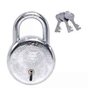 Harrison Premium 65mm Steel Nickel Padlock with 3 Keys