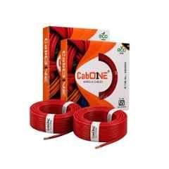 CabONE 2.5 Sqmm Red FR PVC Insulated Multistrand Copper Cable, Length: 90 m (Pack of 2)