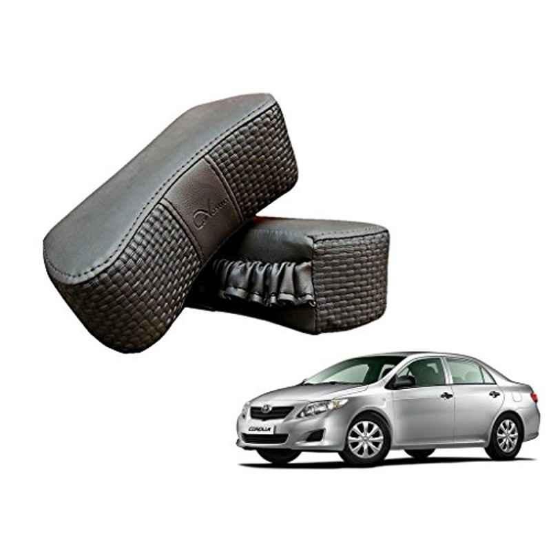 Kozdiko 2 Pcs Memory Foam Grey Luxurious Neck Rest Cushion Pillow Set for Toyota Corolla