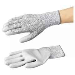 AS One Assafe Nylon & HPPE Palm Coated Grey Safety Gloves, Size: M