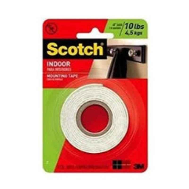 3M Scotch 25.4mm 1.27m White Indoor Mounting Tape