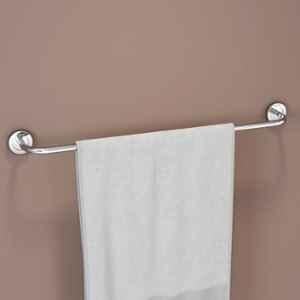 Plantex Stainless Steel Single Towel Rod/Towel Bar/Towel Holder/Towel Hanger for Bathroom/Bathroom Accessories 24 inch Chrome