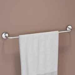 Plantex Stainless Steel Single Towel Rod/Towel Bar/Towel Holder/Towel Hanger for Bathroom/Bathroom Accessories 24 inch Chrome