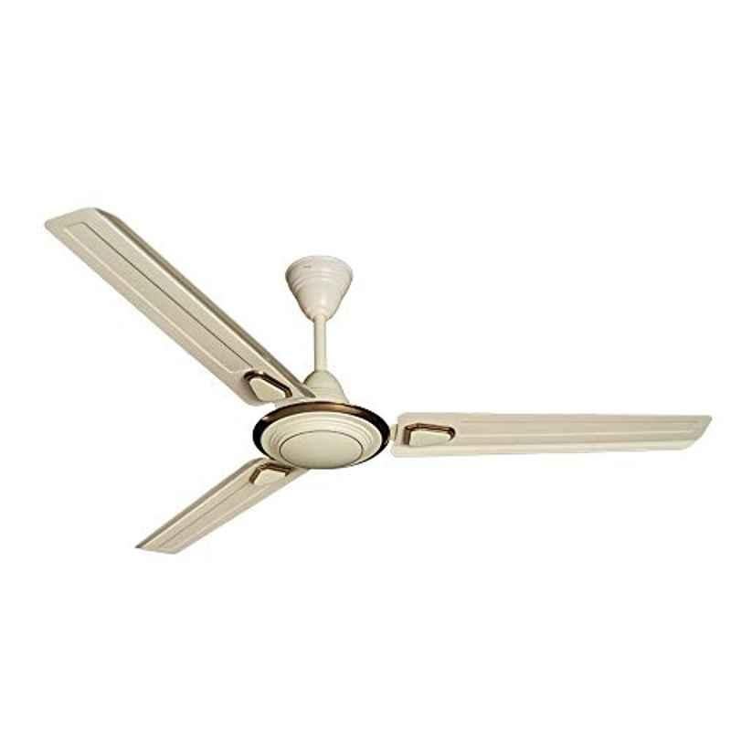 Crompton Super Briz Deco 70W 180rpm Birken Ivory 3 Blade Ceiling Fan, CFSBSBRDC48BIV1S, Sweep: 1200 mm