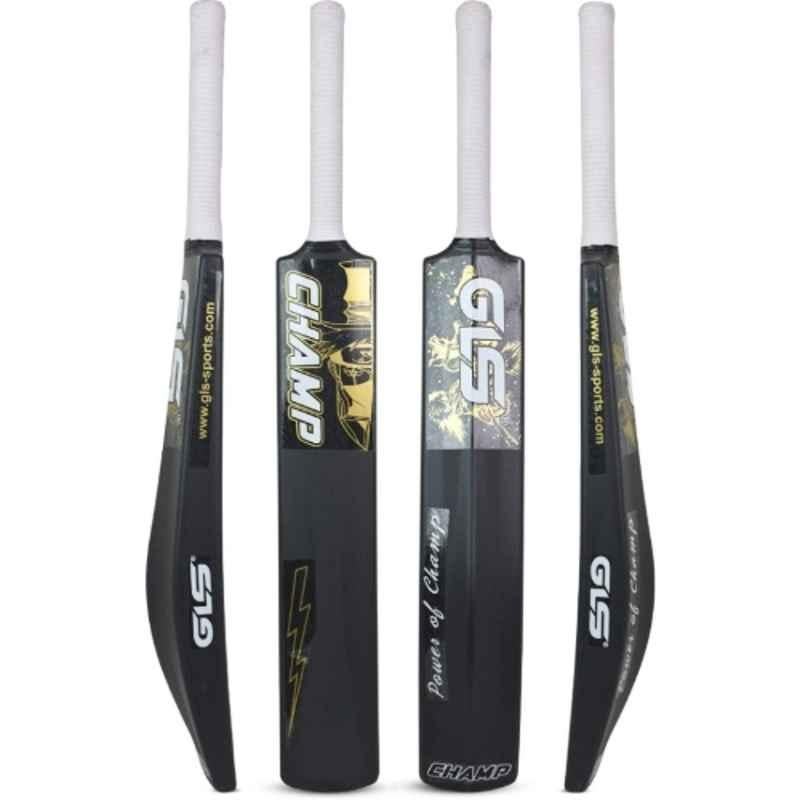 GLS Champ 800-850g PVC Black & Golden Cricket Bat for 15+ Yrs