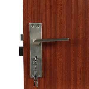 Voltizi 70mm ‎Zinc ‎Satin Finish Mortise Door Long Keyed Lock Set for Main Door Long Keyed, CRZ020