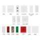 Anchor Roma White Single Blank Plate, 21598, (Pack of 50)