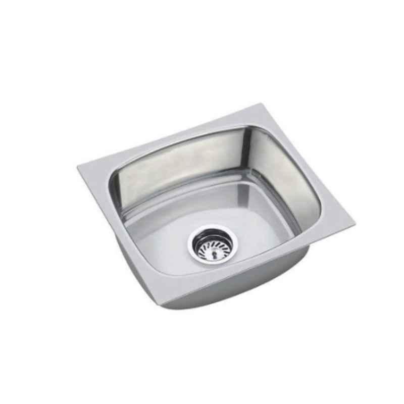 Rigwell Lifetime 37x18x8 inch Hi Gloss Stainless Steel Single Bowl Kitchen Sink