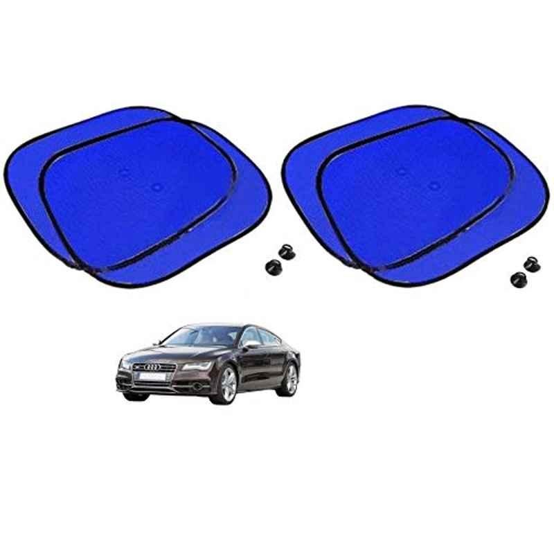 Kozdiko 4 Pcs Blue Chipkoo Car Window Sunshade Curtain Set for Audi NA, koz_82934
