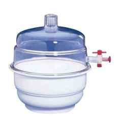 Rasayan 200mm Polypropylene & Polycarbonate Transparent Vacuum Clear Desiccator with Stopcock, PL55207.0