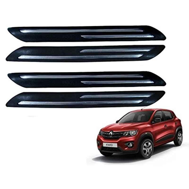 Kozdiko 4 Pcs Double Chrome Bumper Protector Set for Renault Kwid