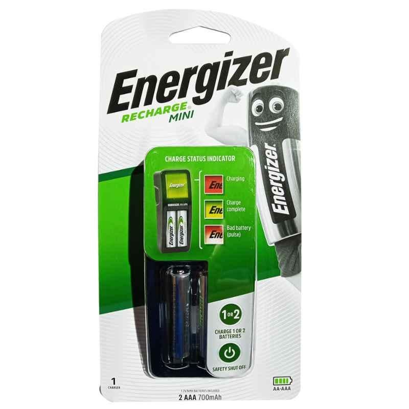 Energizer 2 Port AAA Rechargeable Battery Charger, CH2PC4-MINI-2AAA