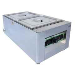 Adorma 16 Litre (2x8) 600W Heavy Gauge Stainless Steel SS304 Bain Marie with Water Tank, Drainage System & 1 Year Warranty, BM 16