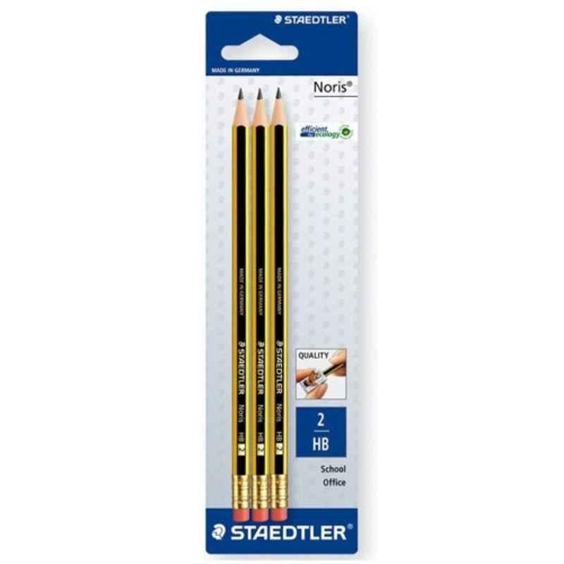 Staedtler Noris HB2 Pencil Blister, (Pack of 3)