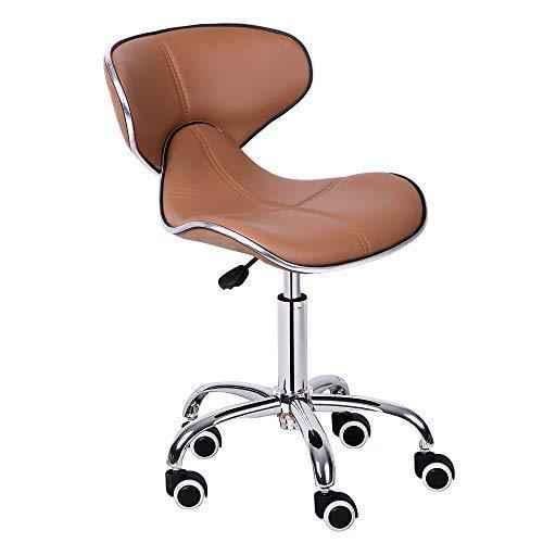 Buy Da Urban Cedric Beige Fabric Foam Bar Stool With Wheels Low Back Online At Price 3523