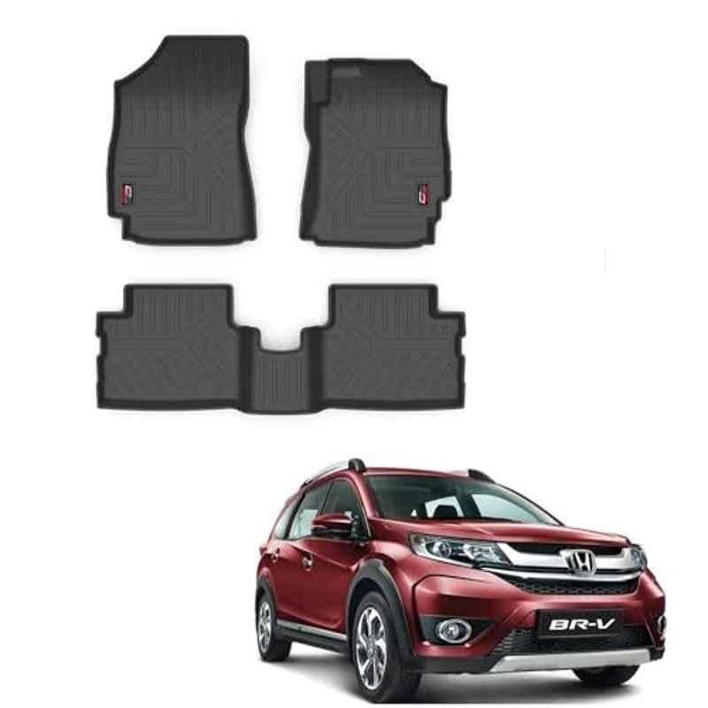 Kozdiko Thermoplastic Polyolefins 3D Life Long Car Floor Mat Set for Honda Brv
