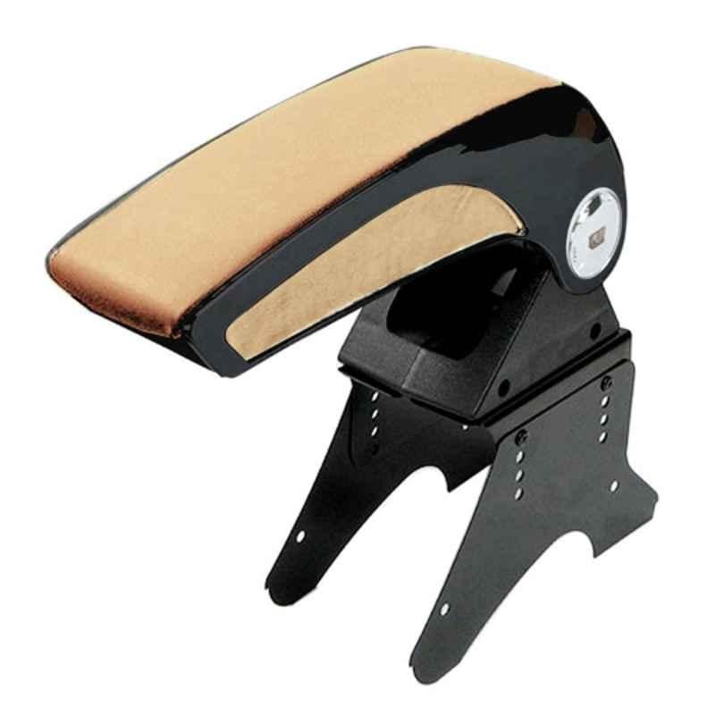 Auto Pearl Plastic & Leatherette Beige Armrest Console Box for Maruti Suzuki Old Dzire