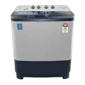 Voltas Beko 8.5kg 5 Star White & Blue Semi-Automatic Top Loading Washing Machine, WTT85DBLT