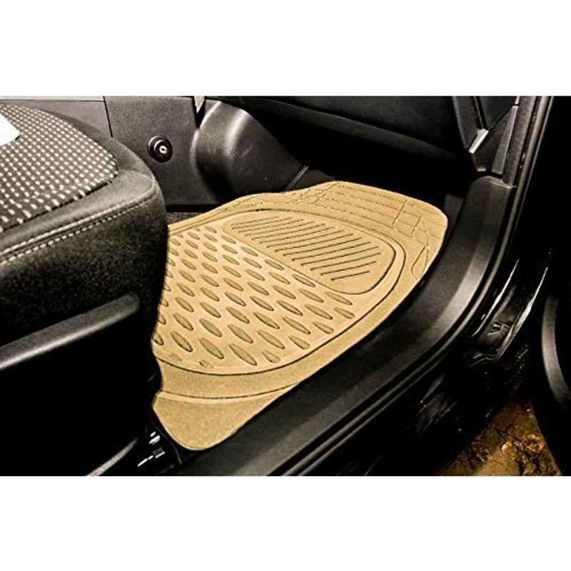 Kozdiko 5 Pcs PVC & Rubber Black 3G Car Mat Set for Hyundai i20 Old