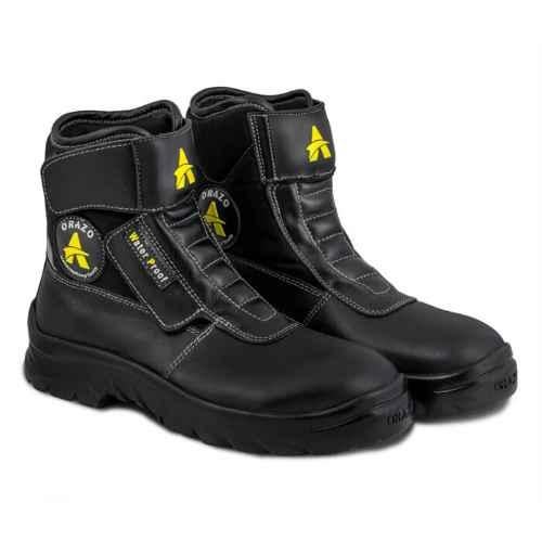 Buy Orazo Picus Leather Steel Toe Black Waterproof Motorcycle