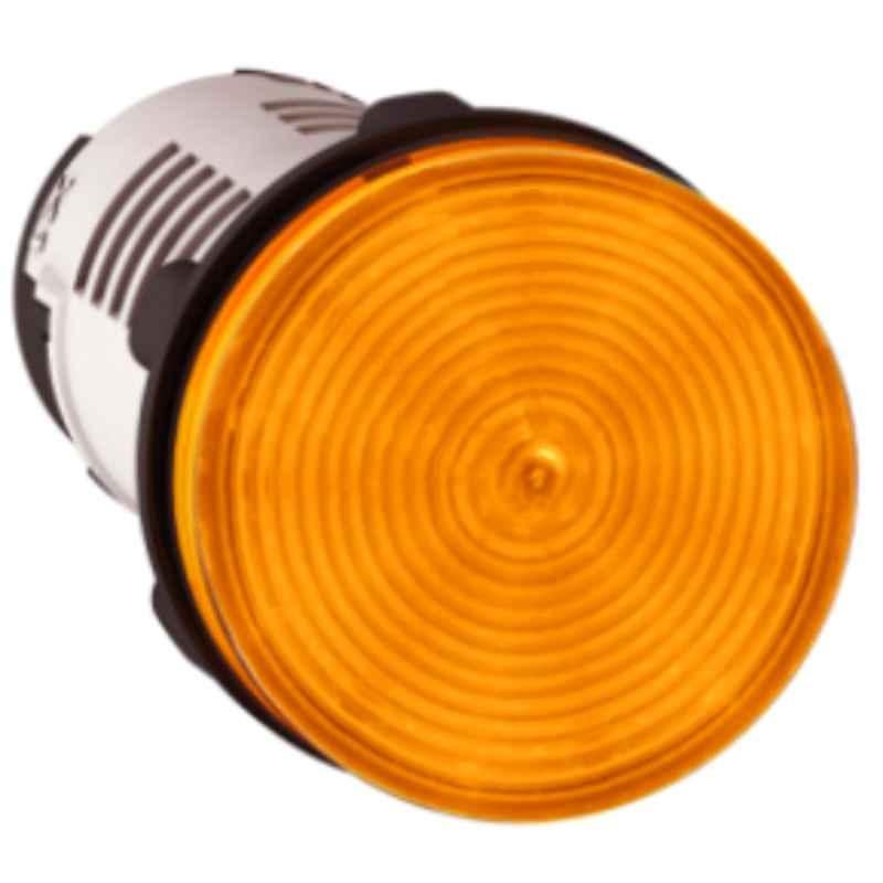 Schneider Harmony 24 VAC/DC Plastic Orange Integral LED Monolithic Pilot Light, XB7EV08BP