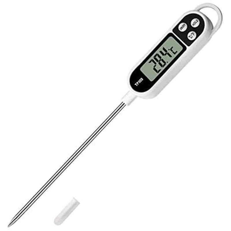 Abbasali Meat Food Candy Thermom, Probe Instant Read Thermom, Digital Cooking Kitchen Bbq Grill Thermom With Long Probe For Liquids Pork Milk Yogurt Deep Fry Roast Baking Temperature