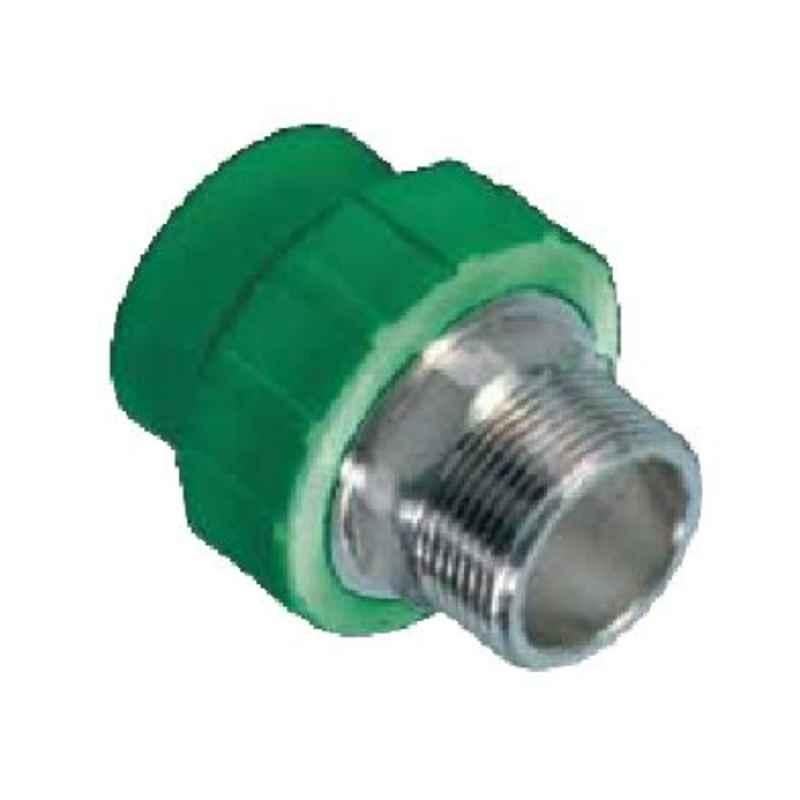 Hepworth 50mm x 1.1/2 inch PP-R Blue Hexagon Male Pipe Socket, 4304705027221 (Pack of 40)