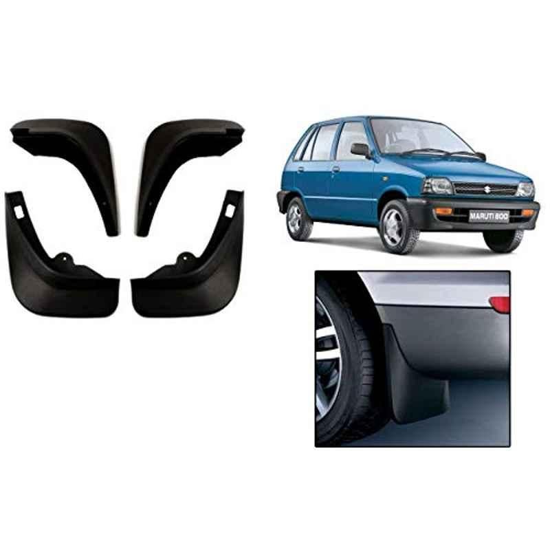 Buy Auto Pearl 4 Pcs ABS Black Front & Rear Cup Type Mud Flaps Car Splash  Guard Set for Maruti Suzuki 800 Online At Price ₹477