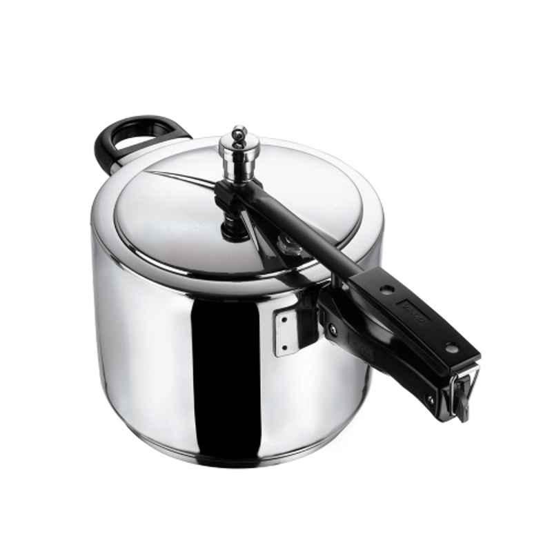 Vinod 5L 18/8 Stainless Steel Induction Friendly Inner Lid Pressure Cooker with Steam Plate, SPCIL5