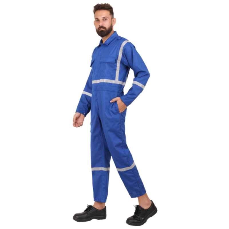 Club Twenty One Workwear IFR Pro Aramid Royal Blue Modacrylic Safety Coverall, 3005, Size: L