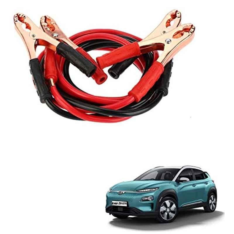 Kozdiko 7.5ft Copper Core Red & Black Heavy Duty Car Battery Booster Cable for Hyundai Kona Electric
