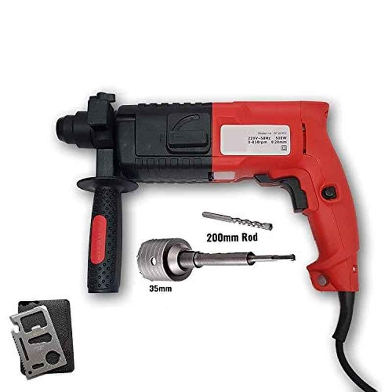 Krost 20mm Rotary Hammer Reverse/Forward Drill Machine With 35mm Concrete Holesaw