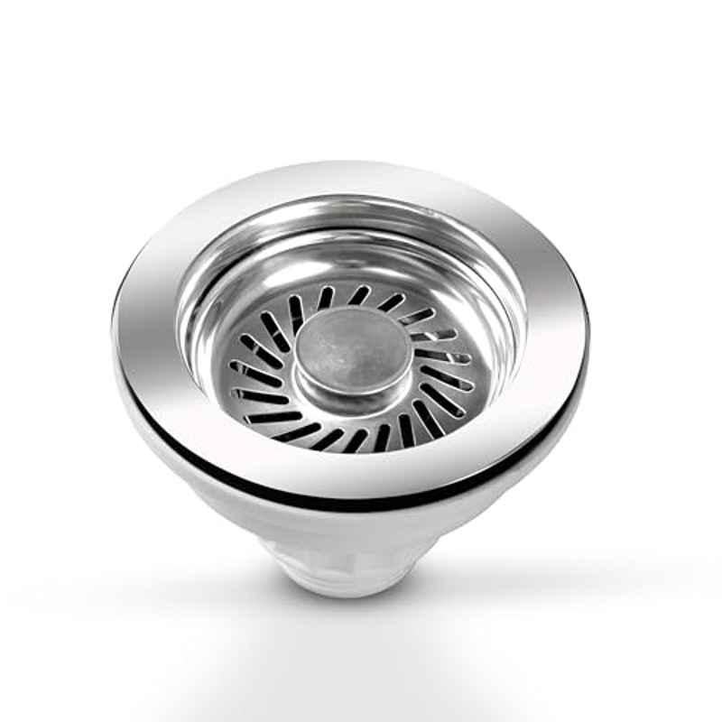 Plantex Stainless Steel 304 Chrome Finish Round Waste Coupling for Kitchen Sink, APS-1590