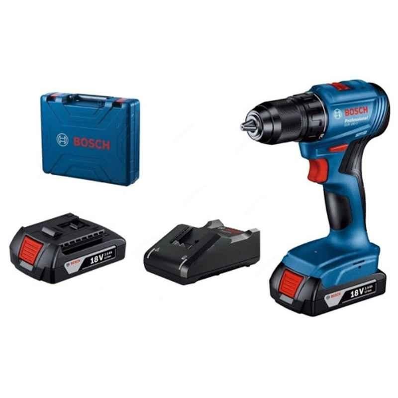 Bosch 18V 30Nm 13mm Professional Cordless Drill with 2x 2.0Ah Battery, GSR-185-LI