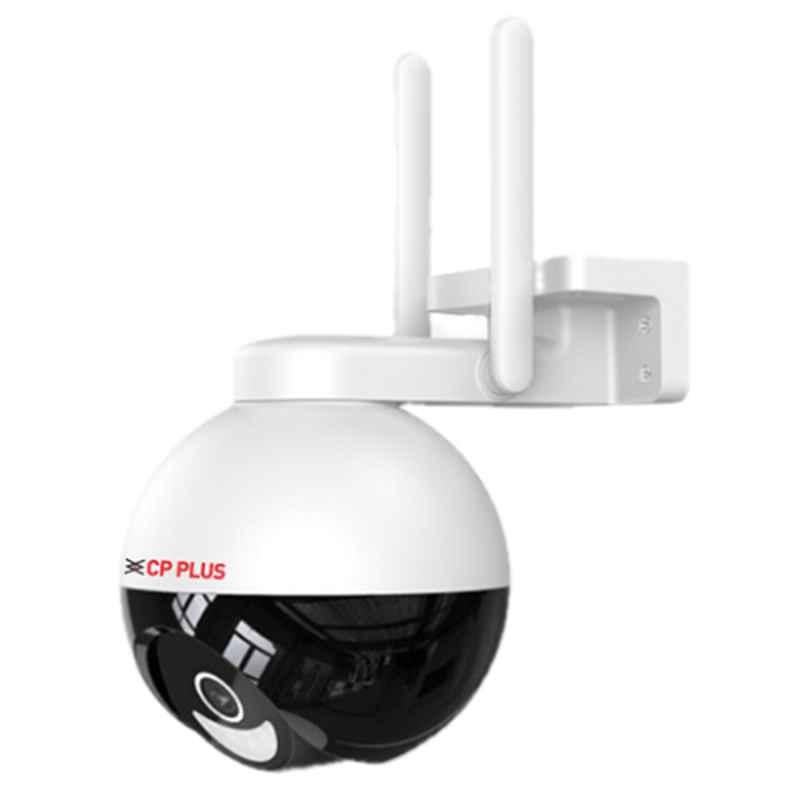 CP PLUS CP-Z43A 4MP Outdoor Wi-Fi 360 deg Pan & Tilt Camera with Colour Night Vision, 2-Way Talk, Motion Detection & IP65 Water Resistance