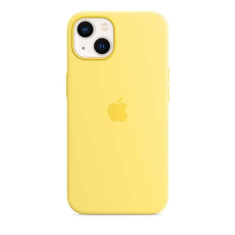 Apple iPhone 13 Silicone Lemon Zest Case with MagSafe, MN623ZE-A