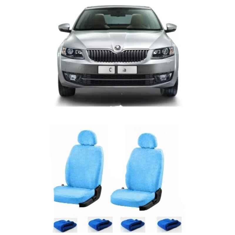 Oscar Sky Blue Aut-Sn-4564 Towel 1 Pcs\\Set Skoda Octavia Car Seat Cover
