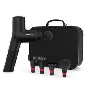 BeatXP Bolt Prime Rubber Black Deep Tissue Massage Gun with Case, GHVMEDMAS005