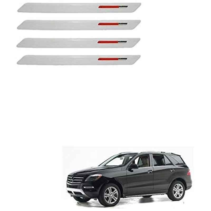 Kozdiko 4 Pcs White & Red Designer Car Bumper Protector Set for Mercedes Benz M-Class, KOZ-65692
